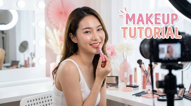 国产自拍美妆视频教程